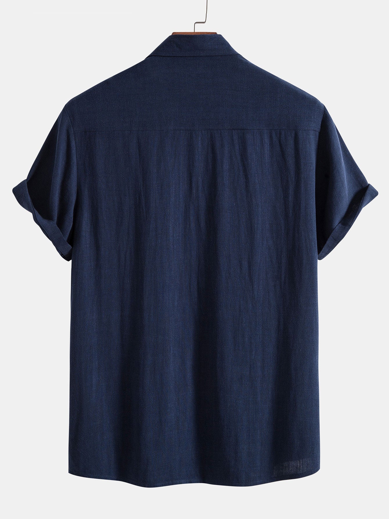 Keten Rayon Karışımı Düğmeli Gömlek ve Düz Paça Keten Pantolon