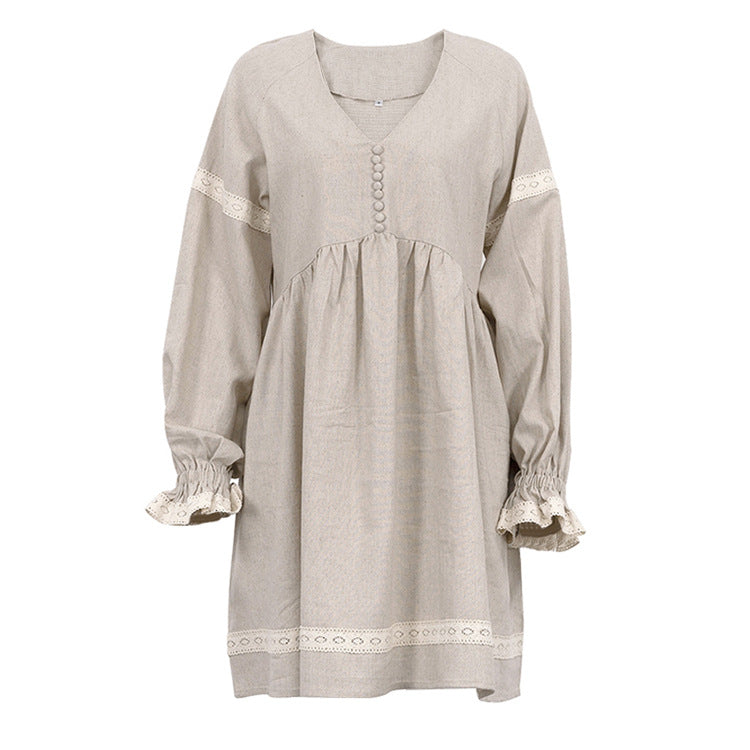Seraphine™ | Solene Balon Kol Dantel Elbise
