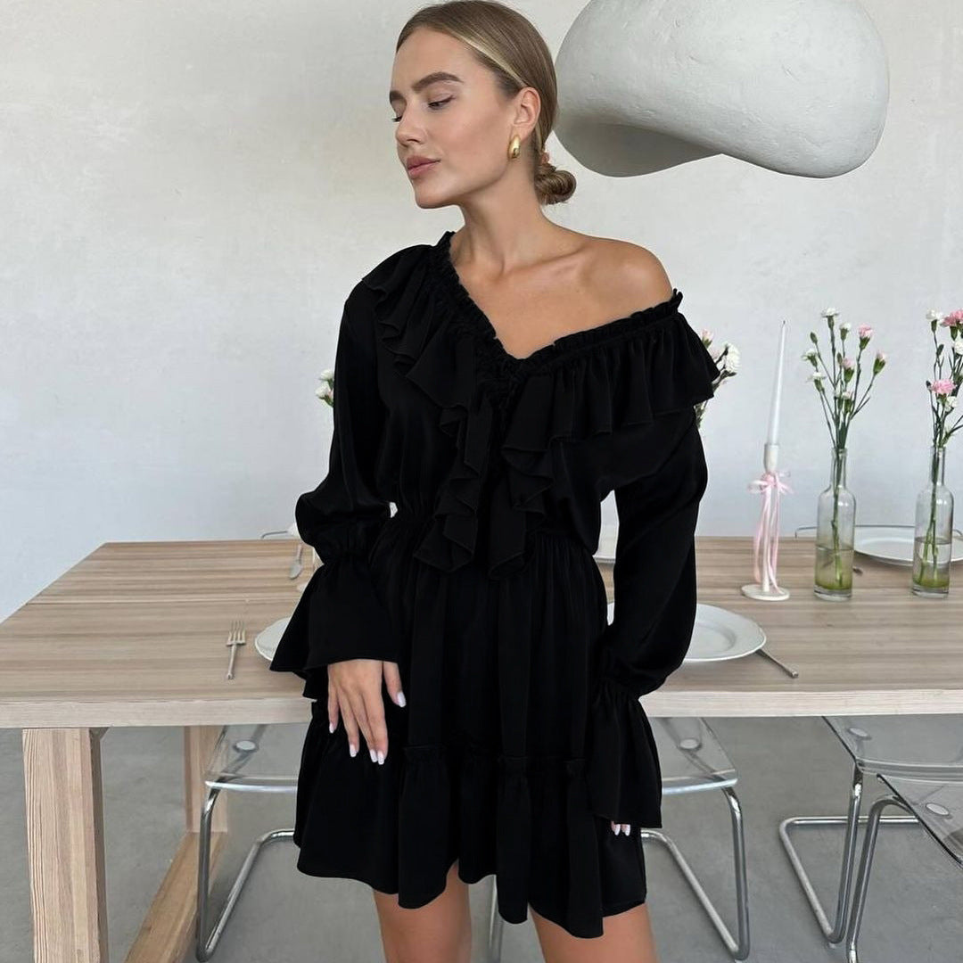Seraphine™ | Amélie Fırfırlı Mini Elbise