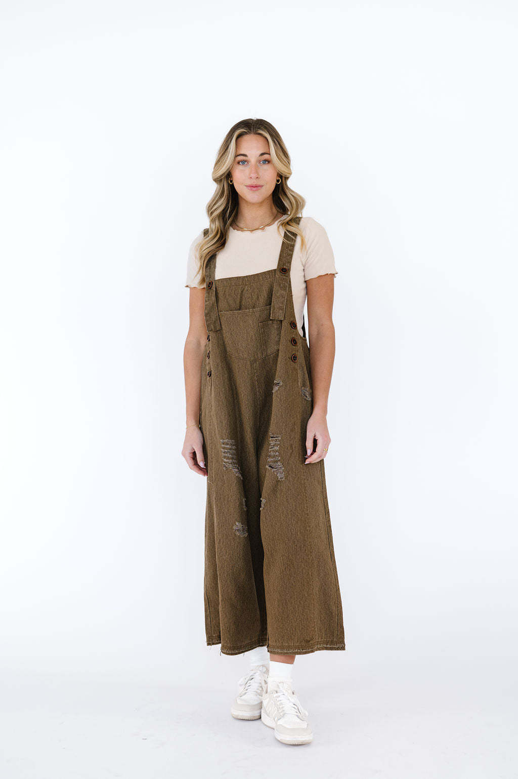 Seraphine™ | Vintage Yırtık Detaylı Salopet Tulum