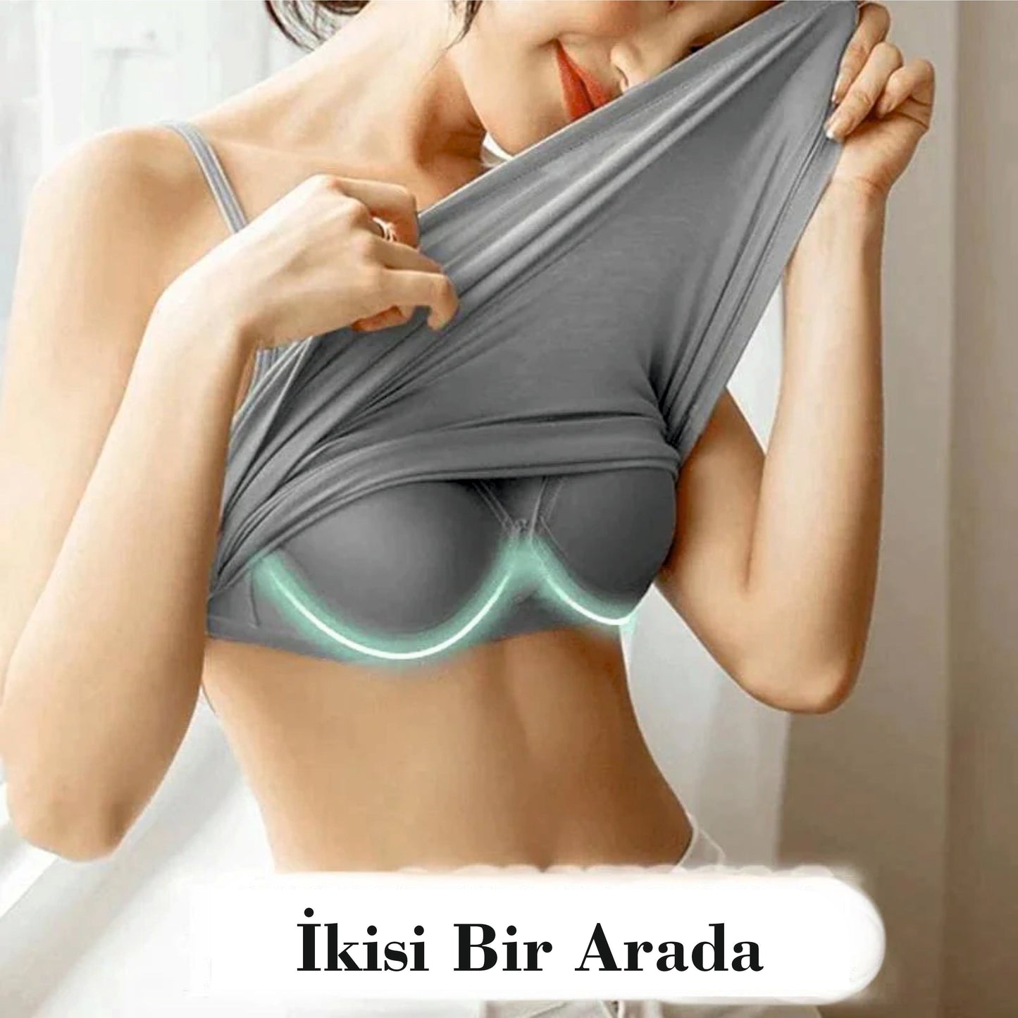 Yastıklı Entegre Sütyenli Atlet