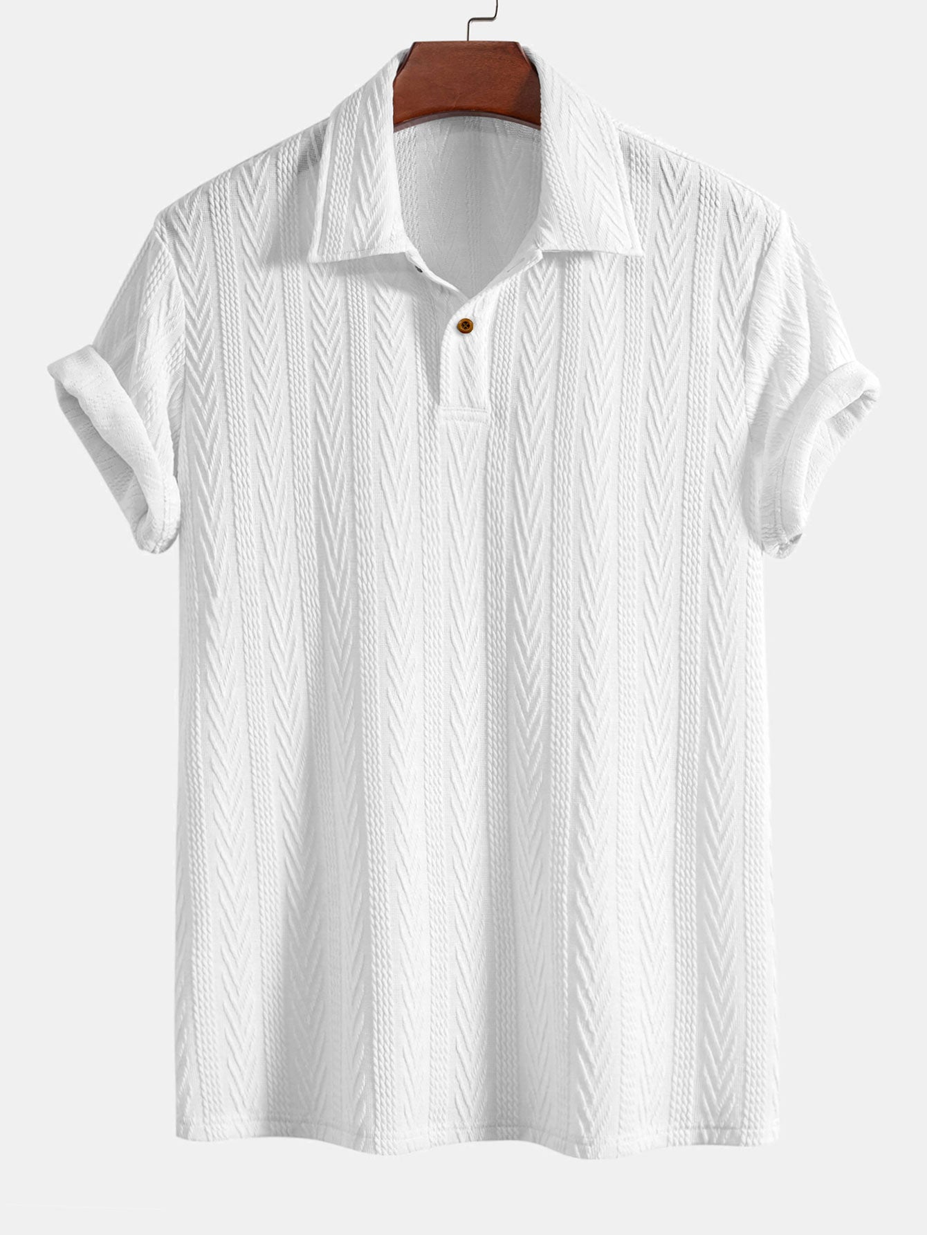 Kısa Kollu Jakarlı Polo