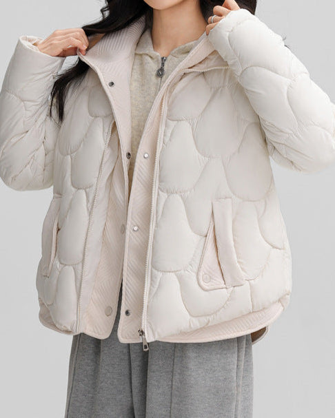 Kadın Oversize Parlak Dokulu Mont 🧥✨