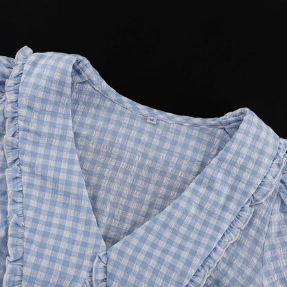 Seraphine™ | Colette Kareli Fırfır Elbise