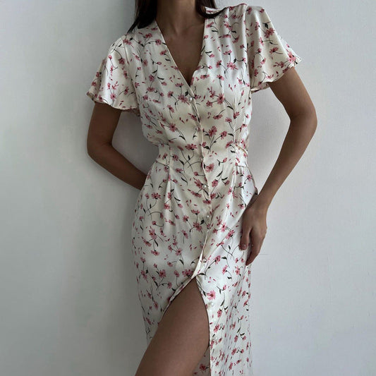 Seraphine™ | Flora Romantik Maksi Elbise