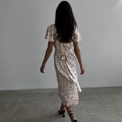 Seraphine™ | Flora Romantik Maksi Elbise