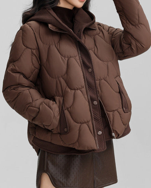 Kadın Oversize Parlak Dokulu Mont 🧥✨