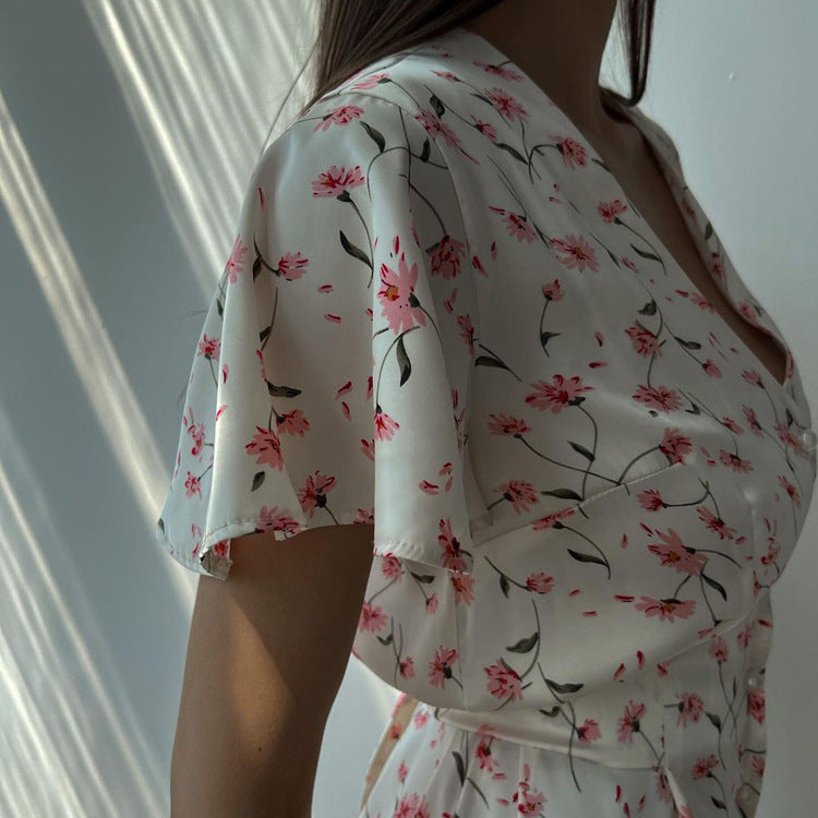 Seraphine™ | Flora Romantik Maksi Elbise