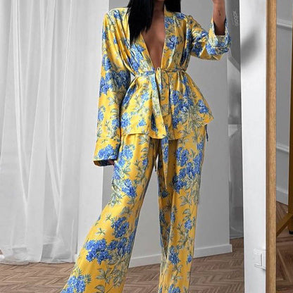 Seraphine™ | Floral Elegance İpek Takım