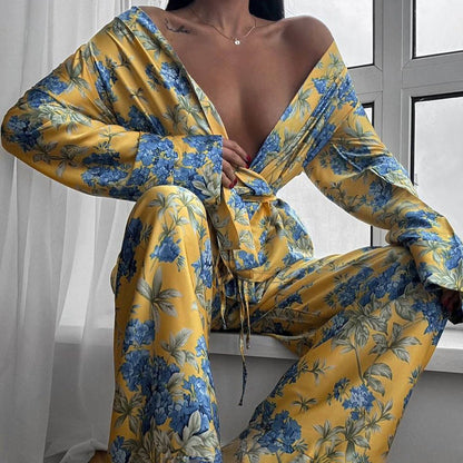 Seraphine™ | Floral Elegance İpek Takım