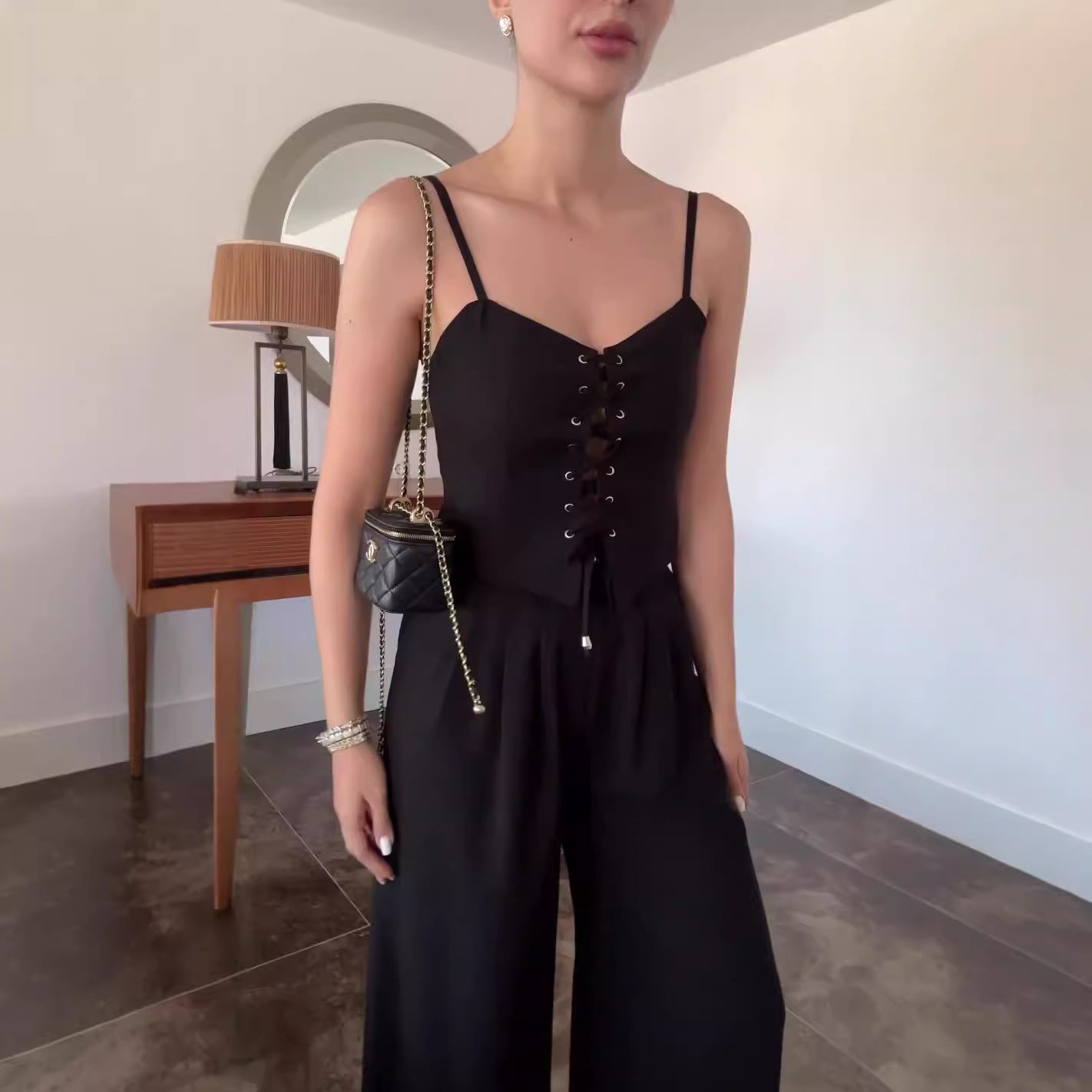 Seraphine™ | Celeste Bağcıklı Yazlık Tulum
