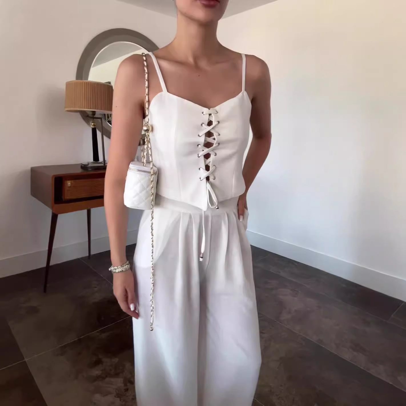 Seraphine™ | Celeste Bağcıklı Yazlık Tulum