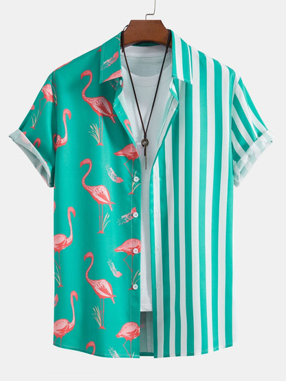 Flamingo Çizgili Panel Gömlek