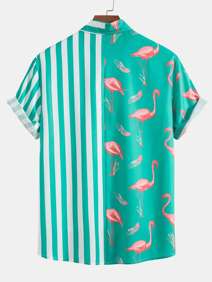 Flamingo Çizgili Panel Gömlek