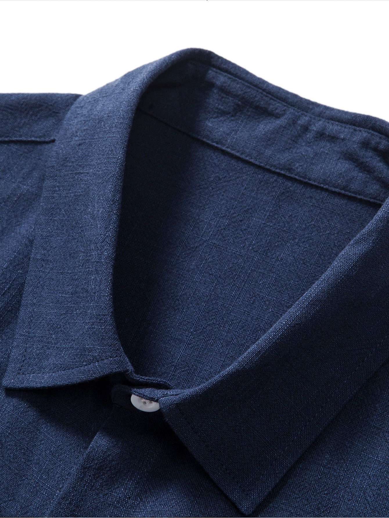 Keten Rayon Karışımı Düğmeli Gömlek ve Düz Paça Keten Pantolon