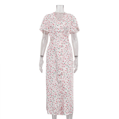 Seraphine™ | Flora Romantik Maksi Elbise