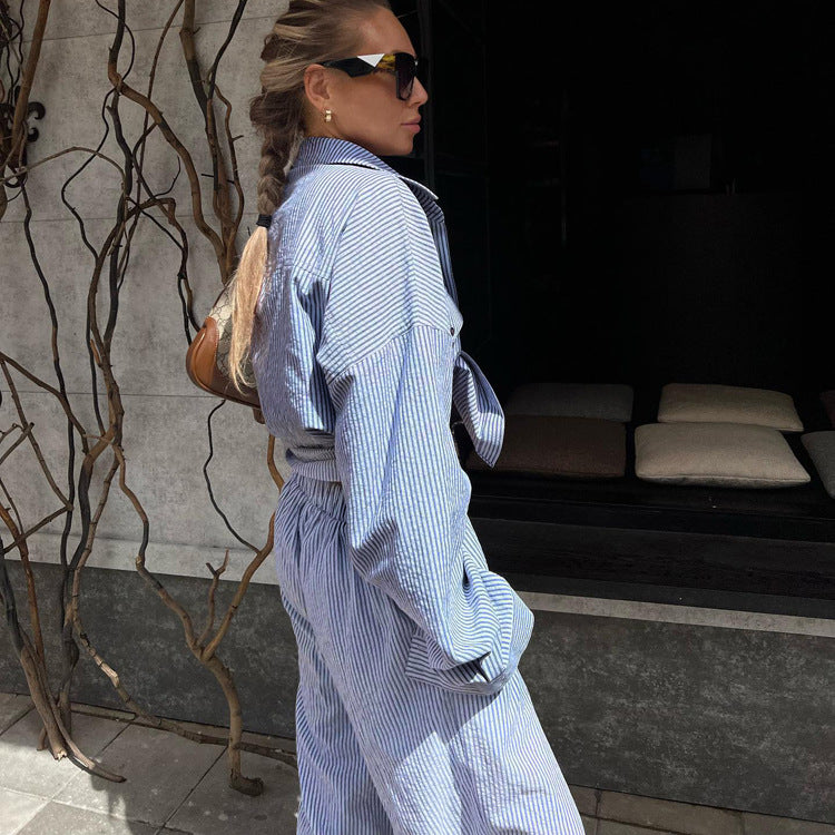Seraphine™ | Rahat Şıklık: Oversize Çizgili Takım