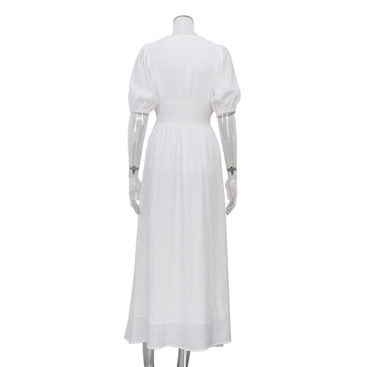 Seraphine™ | Vivianne Düğmeli Yırtmaçlı Maxi Elbise