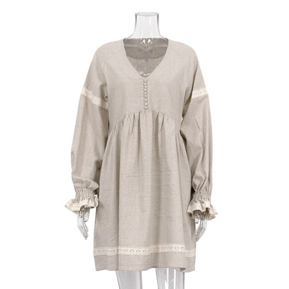 Seraphine™ | Solene Balon Kol Dantel Elbise