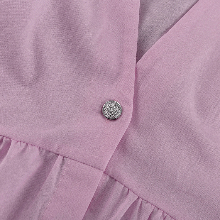Seraphine™ | Pastel Pembe Keten Takım