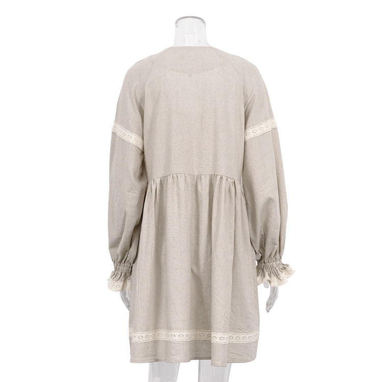 Seraphine™ | Solene Balon Kol Dantel Elbise