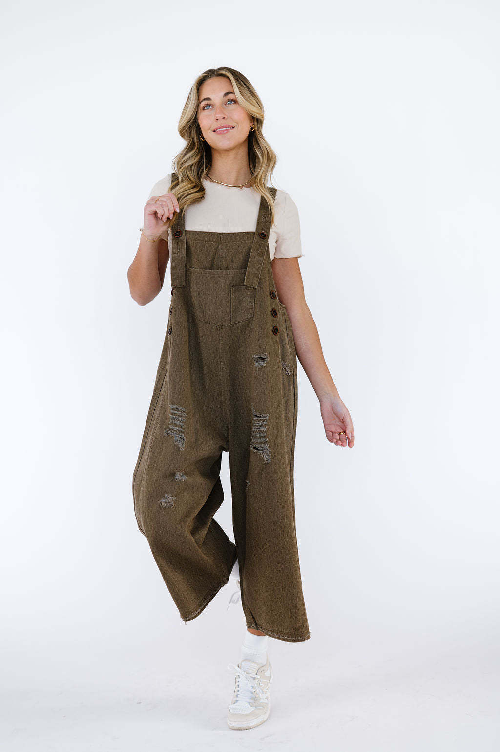 Seraphine™ | Vintage Yırtık Detaylı Salopet Tulum