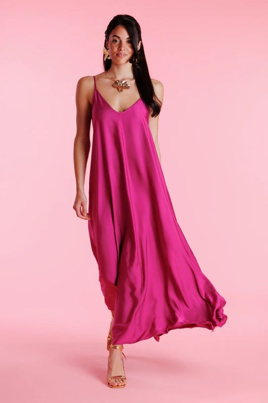 Seraphine™ | Vivienne Rahat Kesim Askılı Maxi Elbise