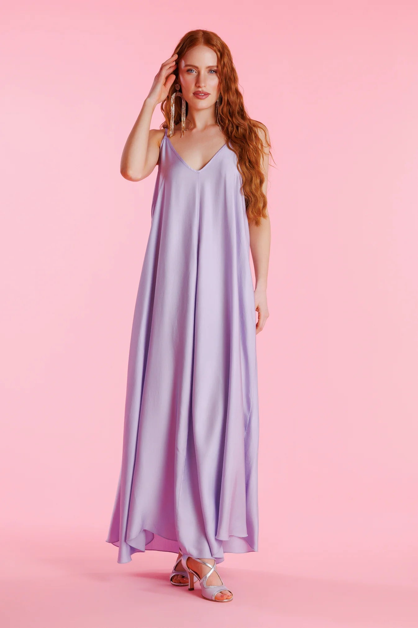 Seraphine™ | Vivienne Rahat Kesim Askılı Maxi Elbise