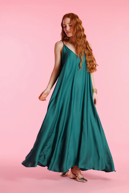 Seraphine™ | Vivienne Rahat Kesim Askılı Maxi Elbise