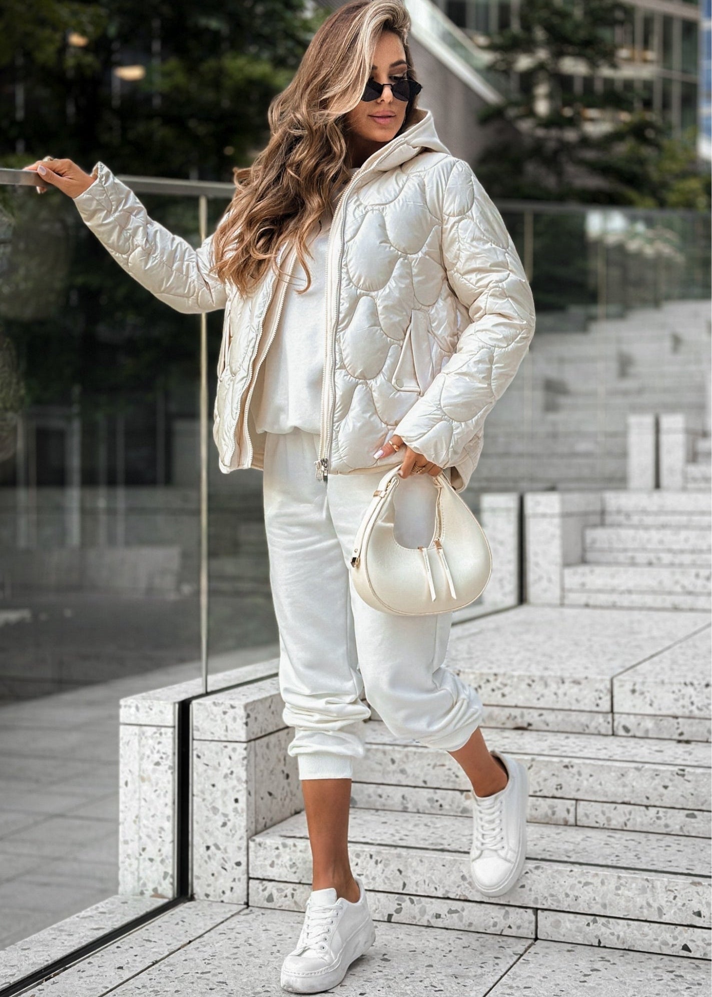 Kadın Oversize Parlak Dokulu Mont 🧥✨
