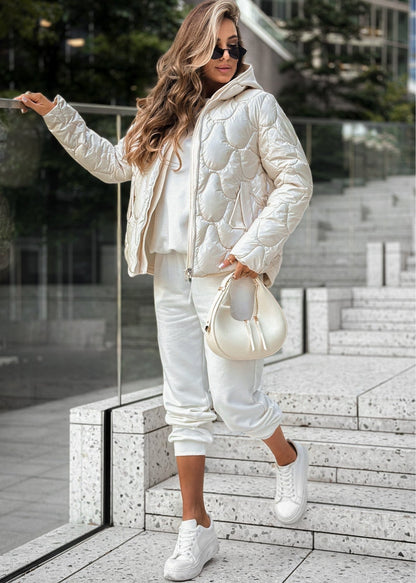 Kadın Oversize Parlak Dokulu Mont 🧥✨